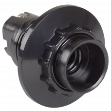 Пкб14-04-К11 Патрон карболітовий з кільцем, Е14, чорний (50 шт), стікер на виробі, IEK