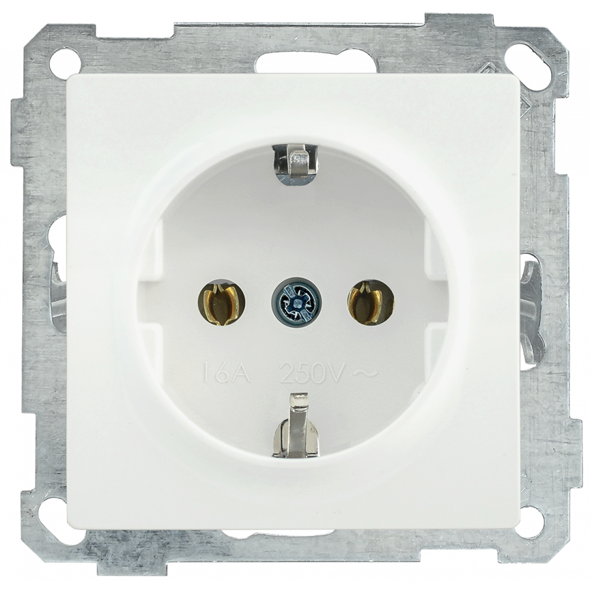 РС01-01-0-ББ Розетка із з/к без з/ш серія BOLERO (білий) (ERB11-K01-16) ІЕК