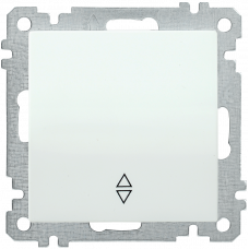 ВП01-02-0-ББ Перемикач на два напрямки 1кл серія BOLERO (білий) (EVB12-K01-10) ІЕК