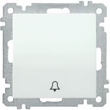 ВК01-14-0-ББ Вимикач кнопковий 1кл серія BOLERO (білий) (EVB14-K01-10) ІЕК