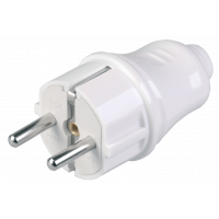 ВПп10-01-Ст Вилка разборная прямая с з/к 16А белая