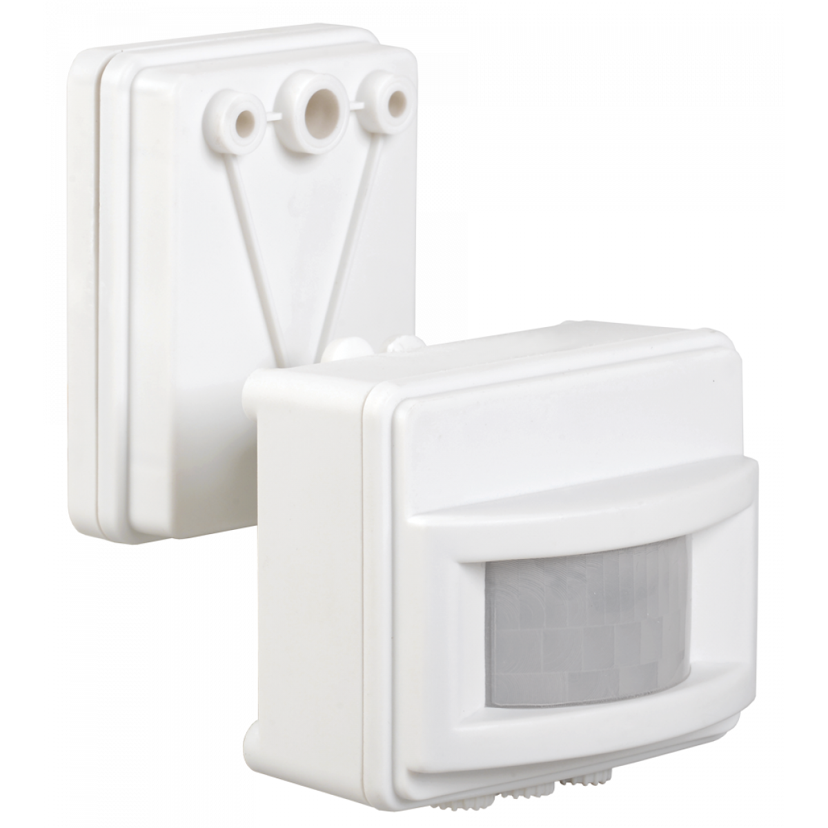 Датчик движения ДД 017 белый, макс. нагрузка 1100Вт, угол обзора 120град., дальность 12м, IP44, IEK