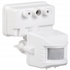 Датчик руху ДД 019 білий, макс. навантаження 1100Вт, кут огляду 120град., дальність 12м, IP44, ІЕК