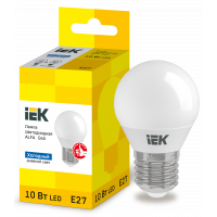 Лампа LED ALFA G45 куля 6Вт 230В 3000К E27 (LLA-G45-6-230-30-E27) ІЕК