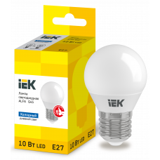 Лампа LED ALFA G45 куля 6Вт 230В 3000К E27 (LLA-G45-6-230-30-E27) ІЕК
