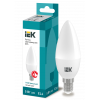 Світлодіодна лампа ECO C35 свічка 5Вт 230В 4000К E14 IEK