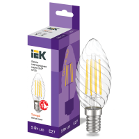 Лампа LED CT35 свічка вит. 5Вт 230В 3000К E27 серія 360 ° IEK