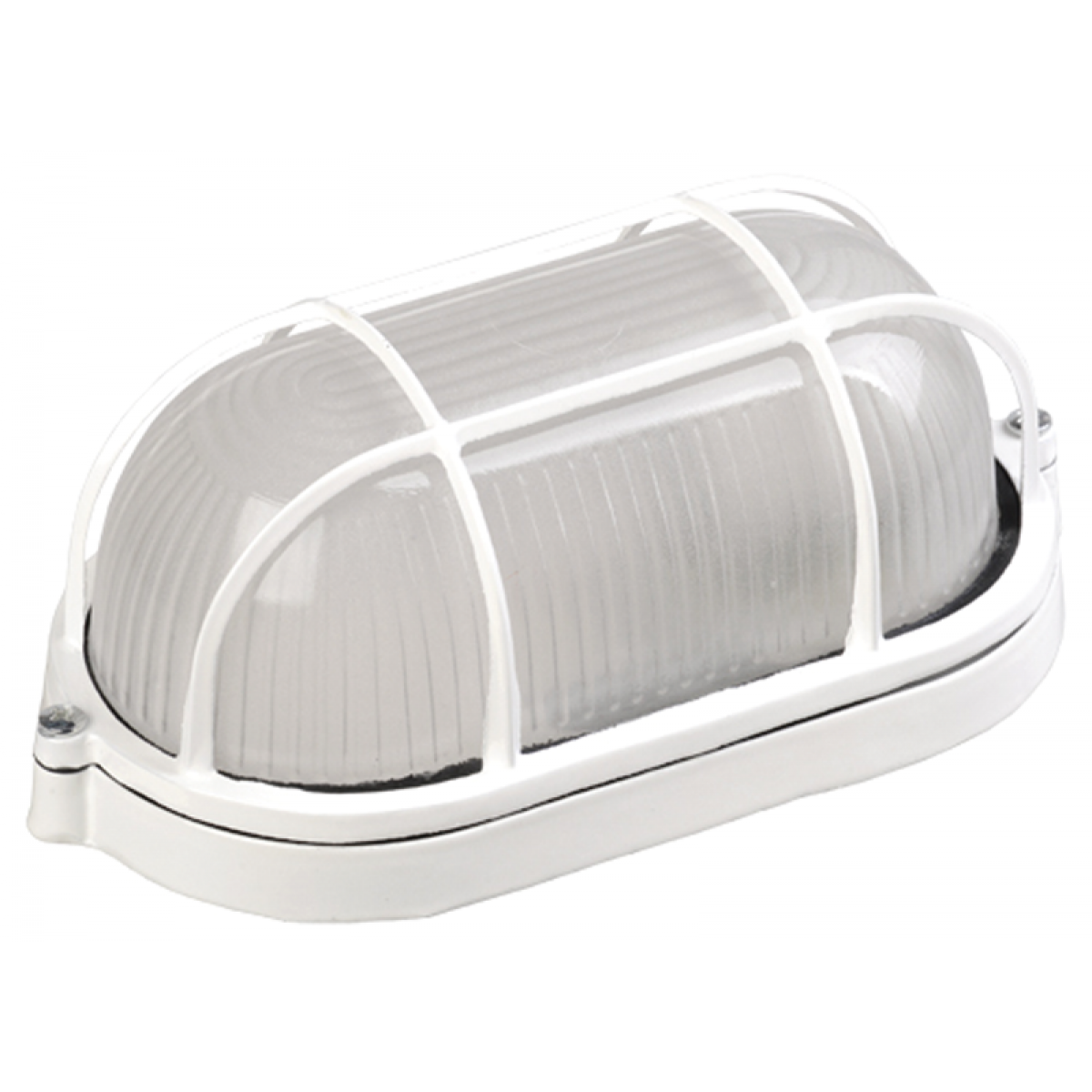 Світильник НПП1402 білий/овал з реш.60Вт IP54 IEK