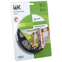 Лента LED 5м блистер LSR-3528G60-4.8-IP20-12V IEK-eco