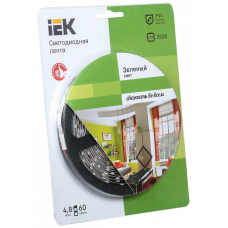 Стрічка LED 5м блістер LSR-3528G60-4.8-IP20-12V IEK-eco