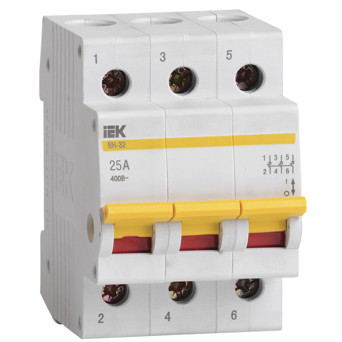 Вимикач навантаження ВН-32 3Р 25А IEK