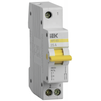 Вимикач-роз'єднувач трипозиційний ВРТ-63 1Р 25А (MPR10-1-025) ІЕК
