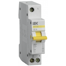 Вимикач-роз'єднувач трипозиційний ВРТ-63 1Р 32А (MPR10-1-032) ІЕК