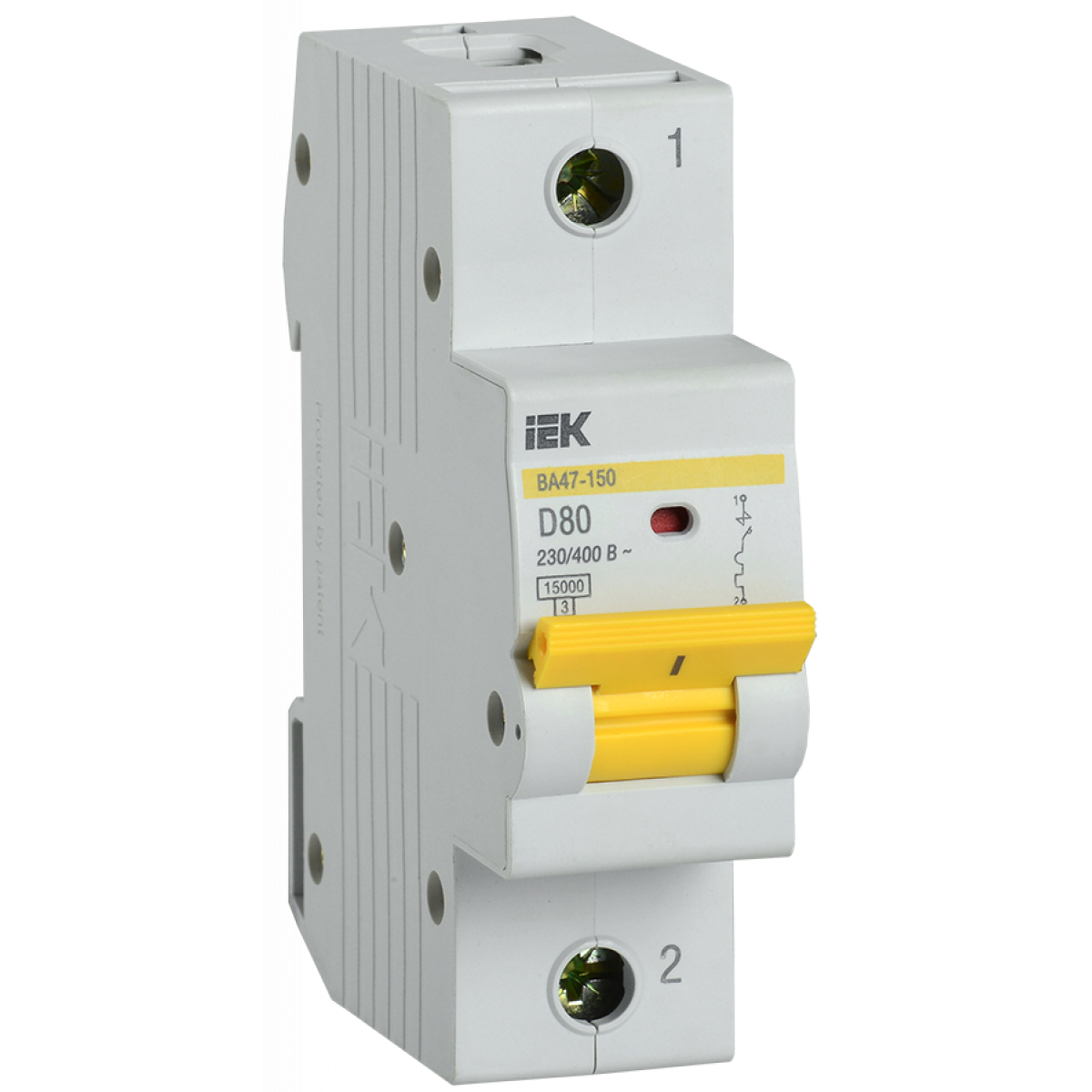 Авт. вимк. ВА47-150 1Р 80А 15кА х-ка D (MVA50-1-080-D) ІЕК