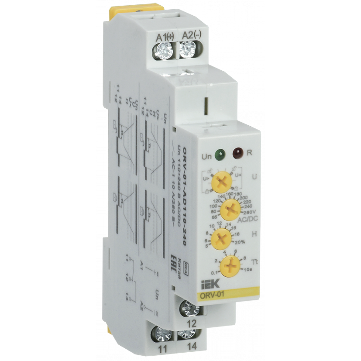 Реле напруги ORV. 1ф 110-240 В AC/DC (ORV-01-AD110-240) ІЕК