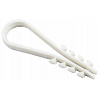 Дюбель хомут 11-18мм нейлон білий (100шт) ІЕК