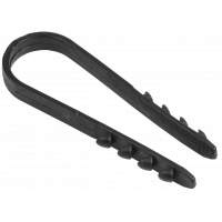 Дюбель хомут 11-18мм нейлон чорний (100шт) ІЕК