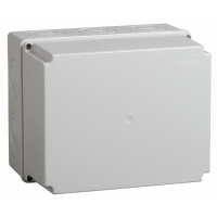 Коробка КМ41274 розпаювальна для о/п 240х195х165 мм IP55 (RAL7035, кабельні вводи 5 шт)