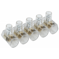 Затискач гвинтовий кінцевий ізольований КЗВІ 6,0мм2 (5x1) IEK