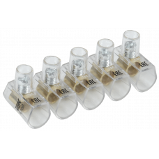 Затискач гвинтовий кінцевий ізольований КЗВІ 6,0мм2 (5x1) IEK