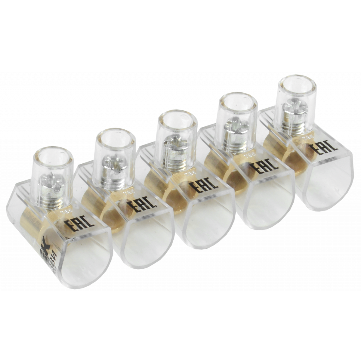 Затискач гвинтовий кінцевий ізольований КЗВІ 10,0мм2 (5x1) IEK