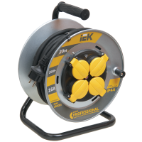 Катушка УК20 на мет с т/з 4 места 2Р+PЕ/20м КГ 3х1,5мм2 IP44 