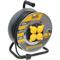 Котушка УК40 на мет з т/з 4 місця 2Р+PЕ/40м КГ 3х1,5мм2 IP44 