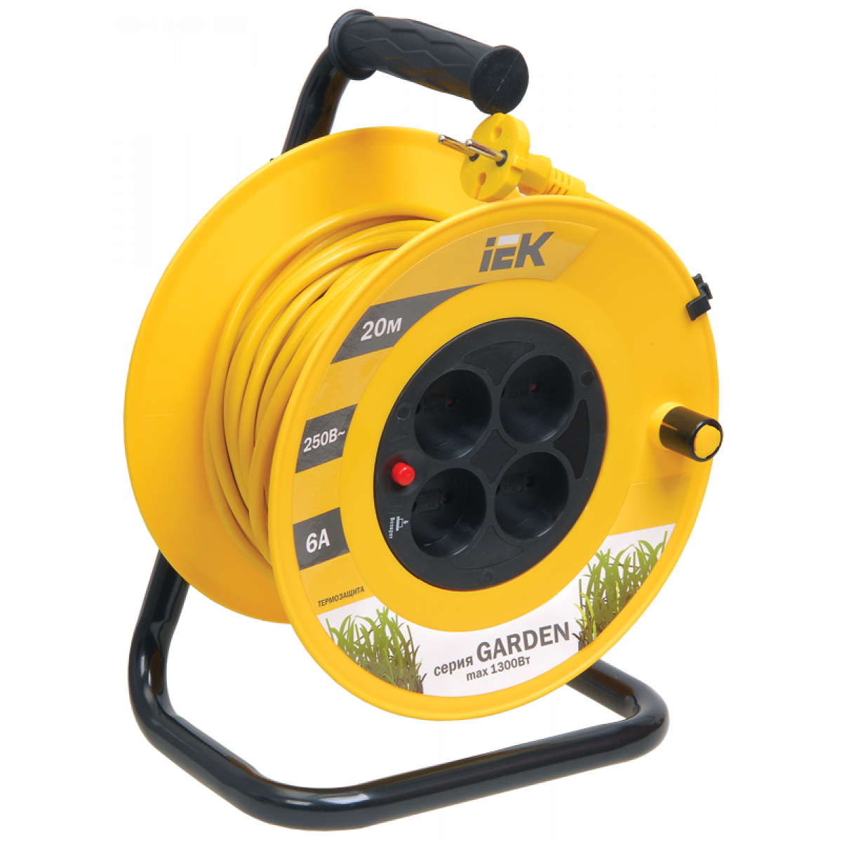 Катушка УК20 с т/з 4 места 2Р/20м 2х0,75 мм2 