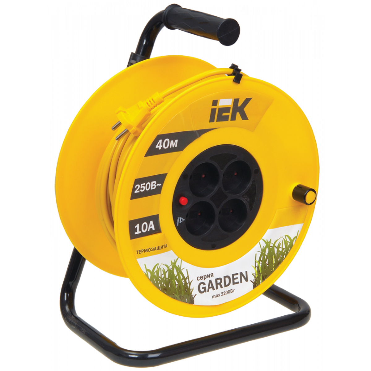 Катушка УК40 с т/з 4 места 2Р/40м 2х1,0 мм2 