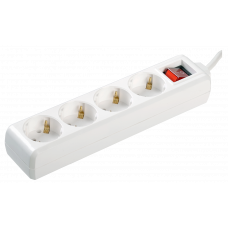 Подовжувач У04К-викл. 4 місця 2Р+PЕ/1,5 метра 3х1мм2 16А/250 (WYP10-16-04-01-ZK-17) ІЕК