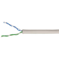 ITK Кабель связи витая пара U/UTP, кат.5E 2х2х24(0,51мм)AWG solid, PVC, 500м, серый (LC1-C5E02-111) ІЕК
