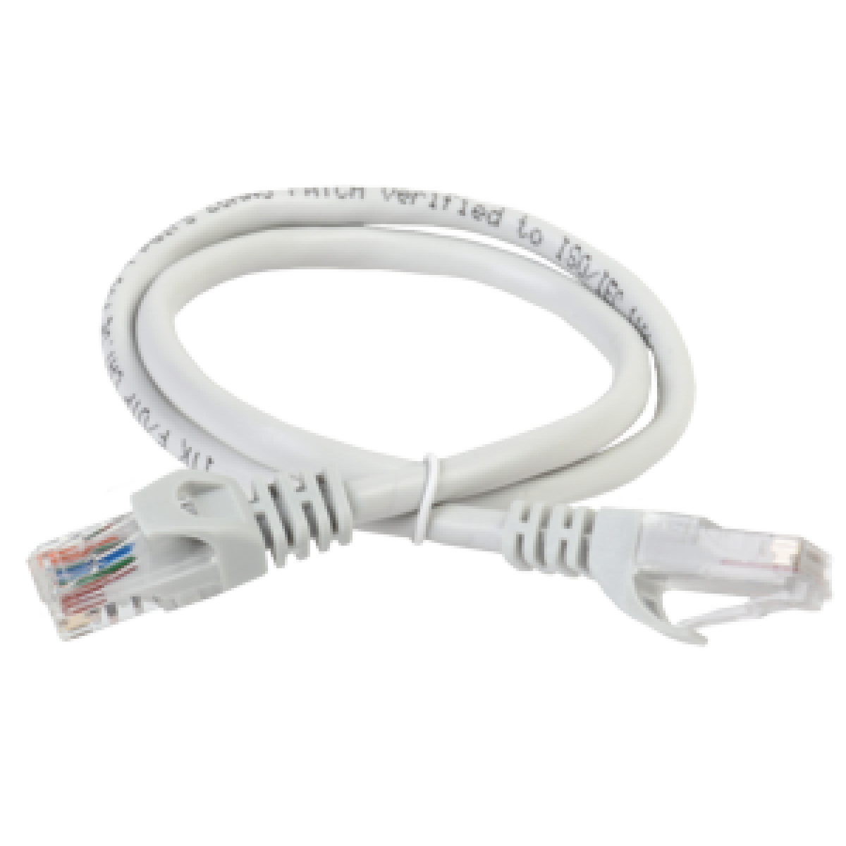 ITK Коммутационный шнур (патч-корд), кат.5Е UTP, LSZH, 0,5м, серый (PC01-C5EUL-05M) ІЕК