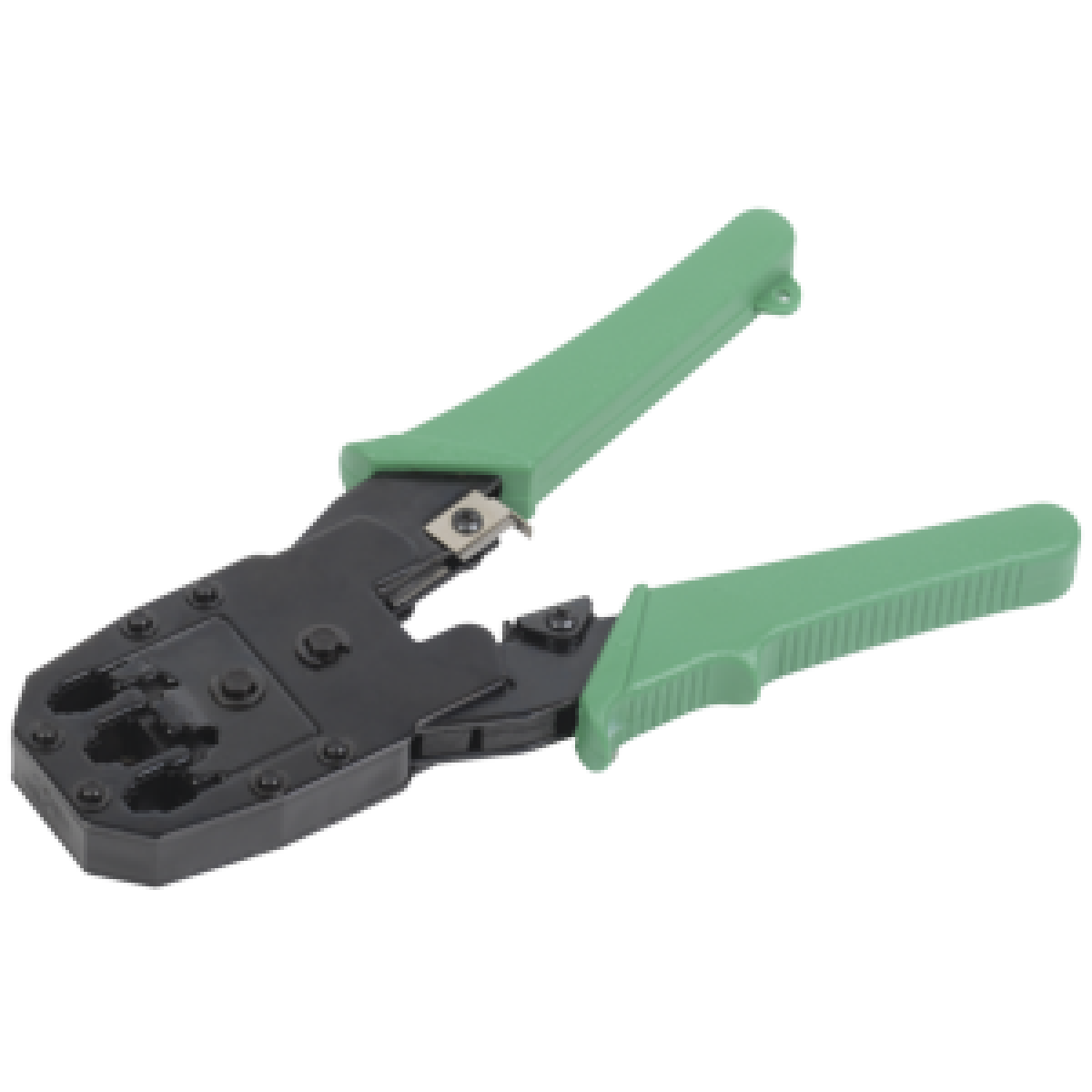 Інструмент обтискання. для RJ45 RJ12 RJ11 ручка ПВХ зелений ITK