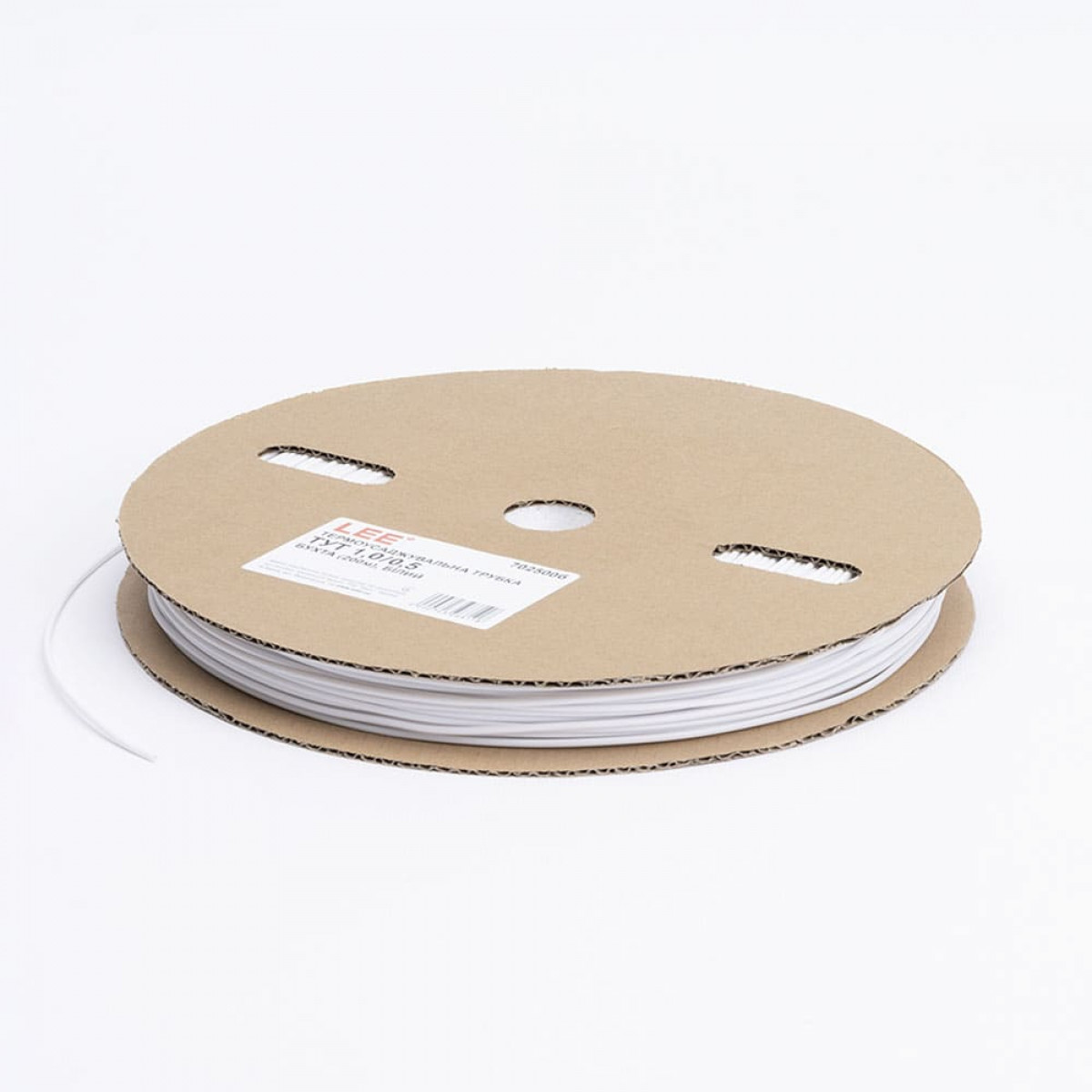 Термоусаджувальна трубка ТУТ 1/0,5 бухта, білий Lee (702500б)