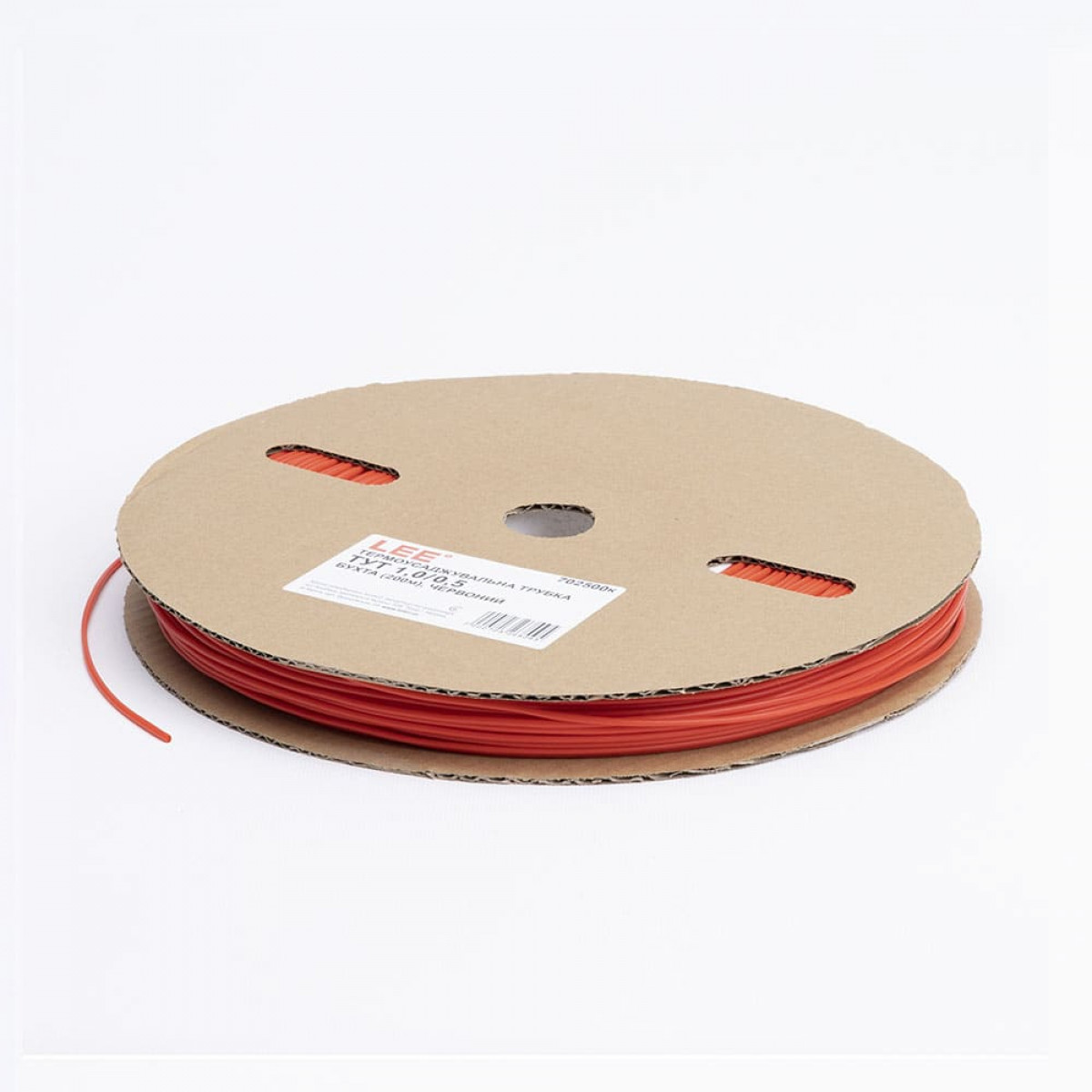 Термоусаджувальна трубка ТУТ 1/0,5 бухта, червоний Lee (702500к)