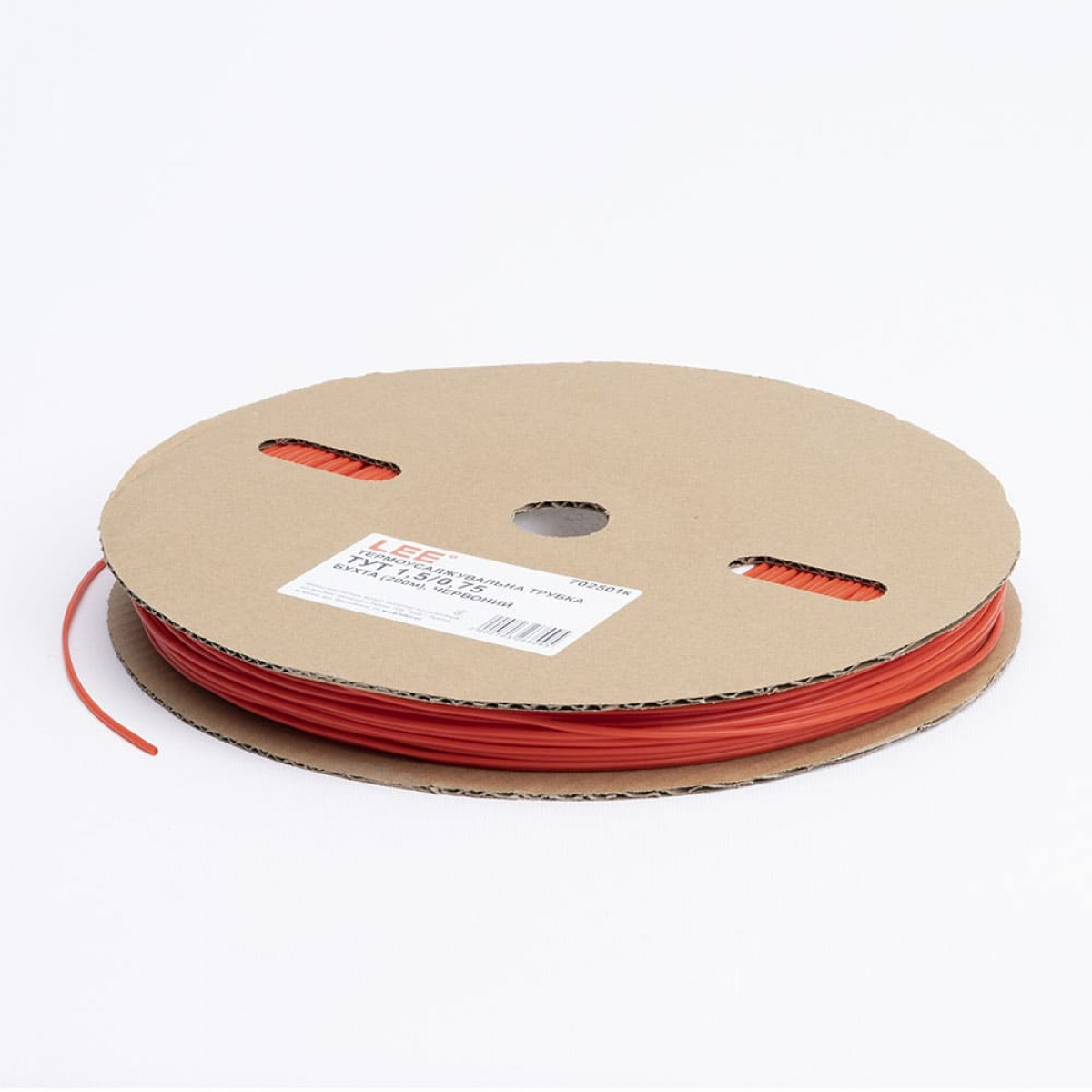 Термоусаджувальна трубка ТУТ 1,5/0,75 бухта, червоний Lee (702501к)