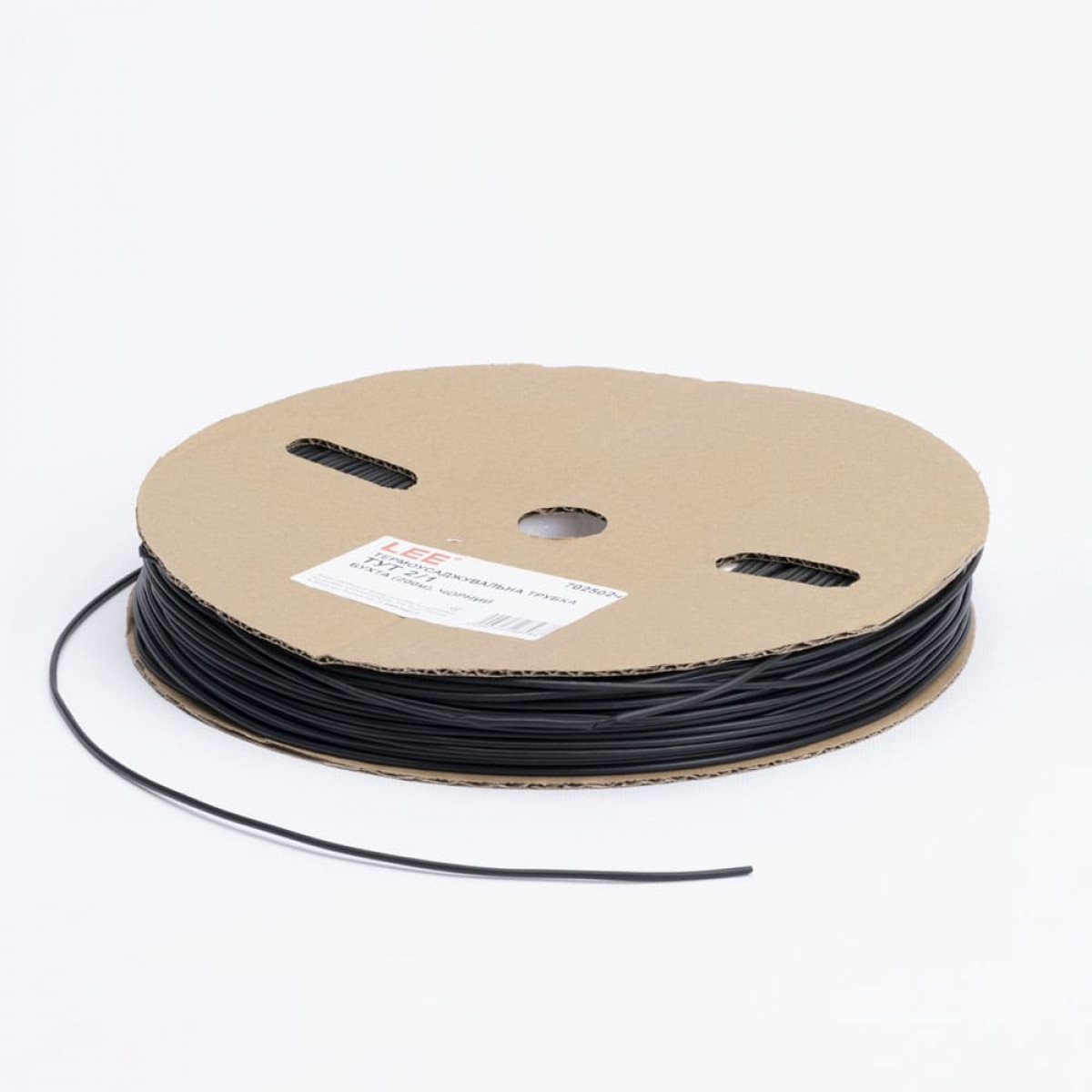 Термоусаджувальна трубка ТУТ 2/1 бухта, чорний Lee (702502ч)