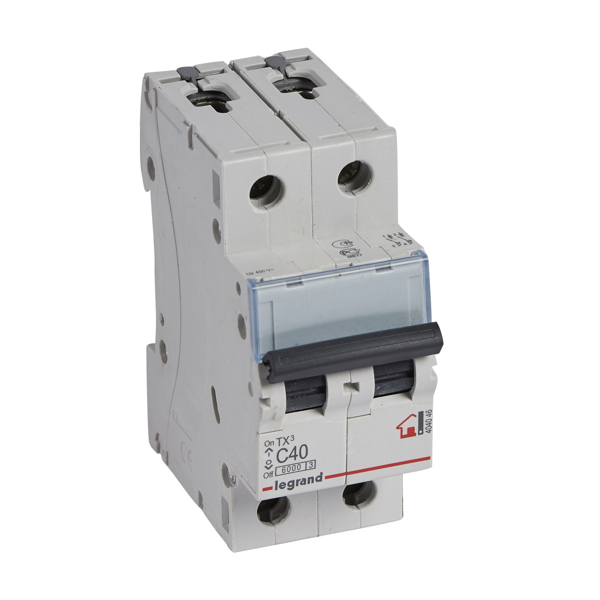 TX? Автоматичний Вимикач C 40A 2П 6kA