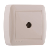 Розетка ТБ кінцева крем Demet Lezard