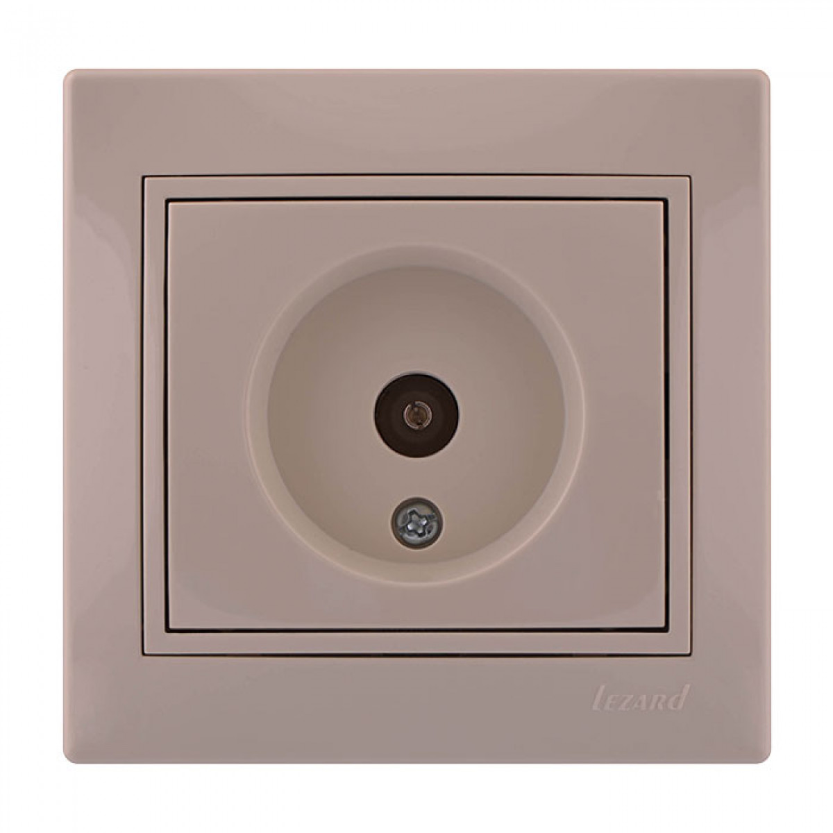 Розетка ТВ кінцева крем Mira Lezard