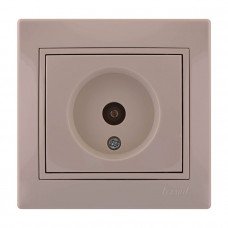 Розетка ТВ кінцева крем Mira Lezard