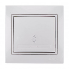 Вимикач прохідний білий Mira Lezard