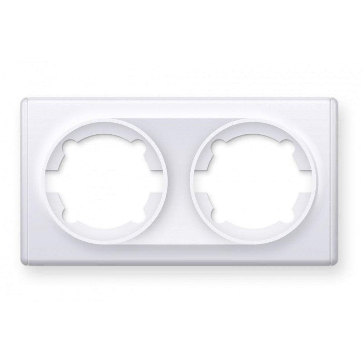 Подвійна рамка, колір білий