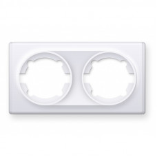 Подвійна рамка, колір білий