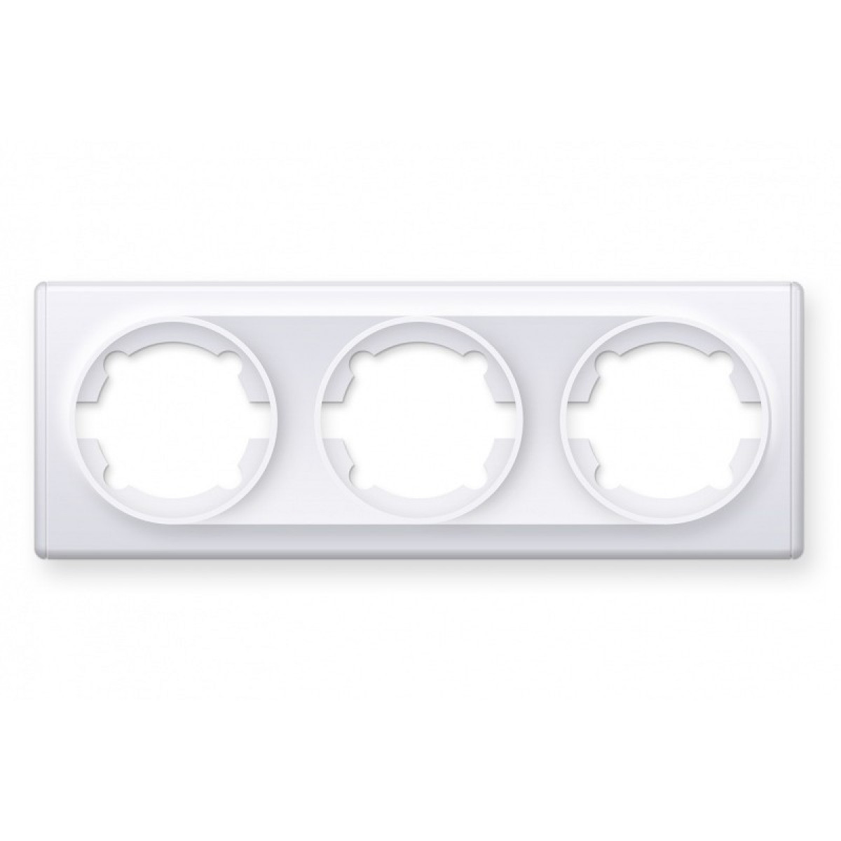 Рамка потрійна, колір білий
