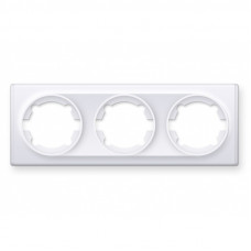 Рамка потрійна, колір білий