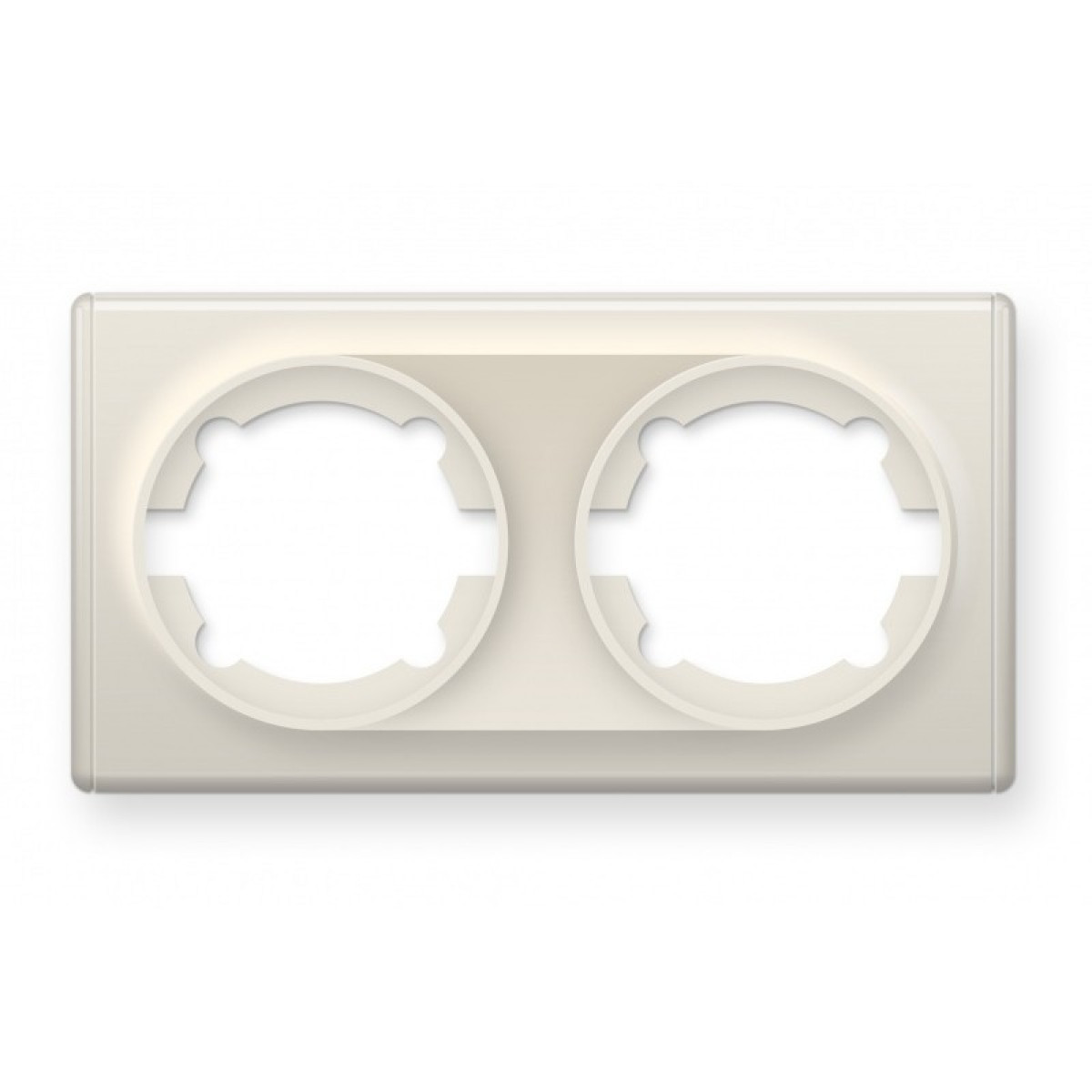 Рамка подвійна, колір бежевий