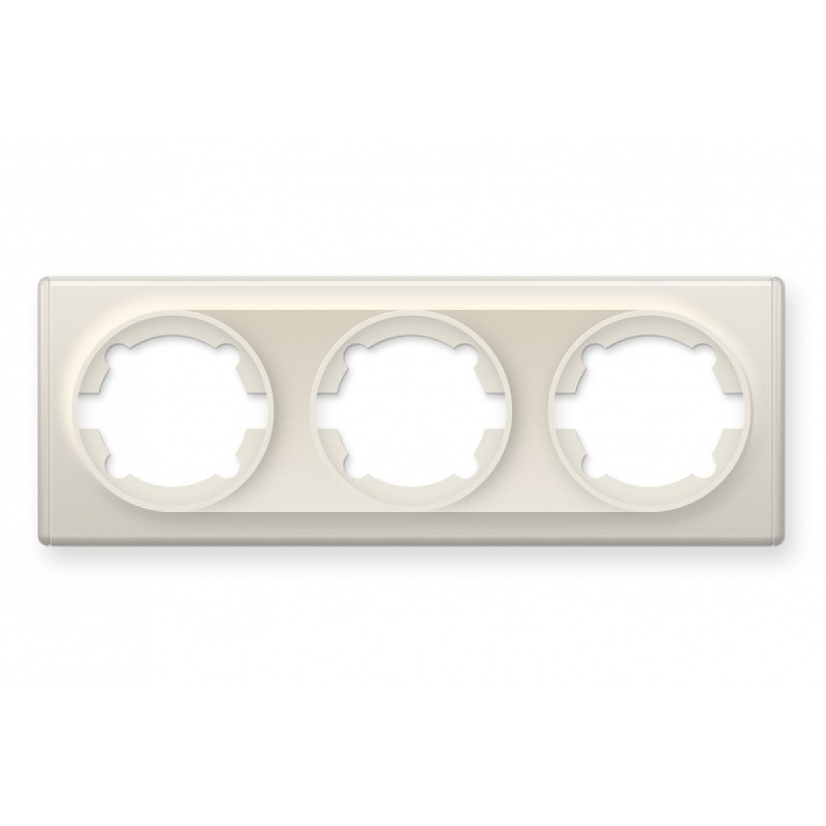 Рамка потрійна, колір бежевий