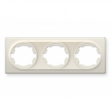 Рамка потрійна, колір бежевий