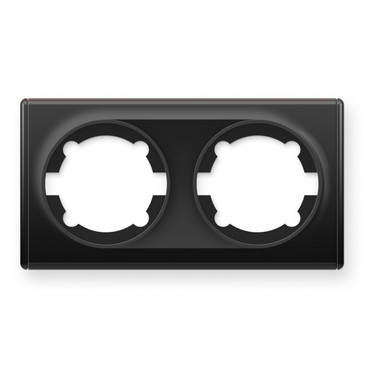 Подвійна рамка, колір чорний